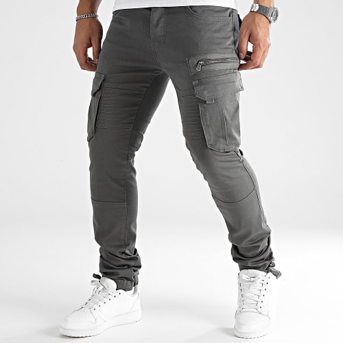 Lot De 2 Pantalons Cargo 1749 1845 Beige Gris