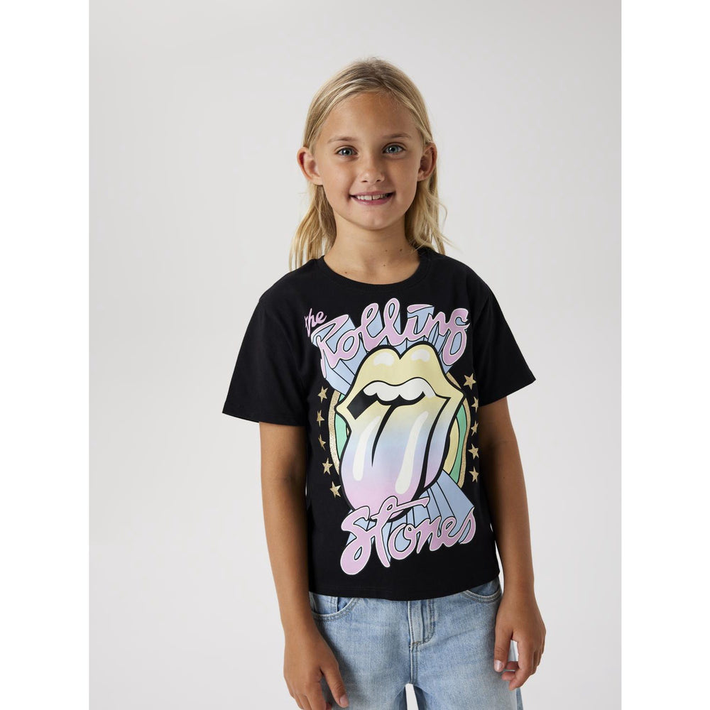 Køb Name It Black Dysa Rolling Stones Regular T-Shirt Noos