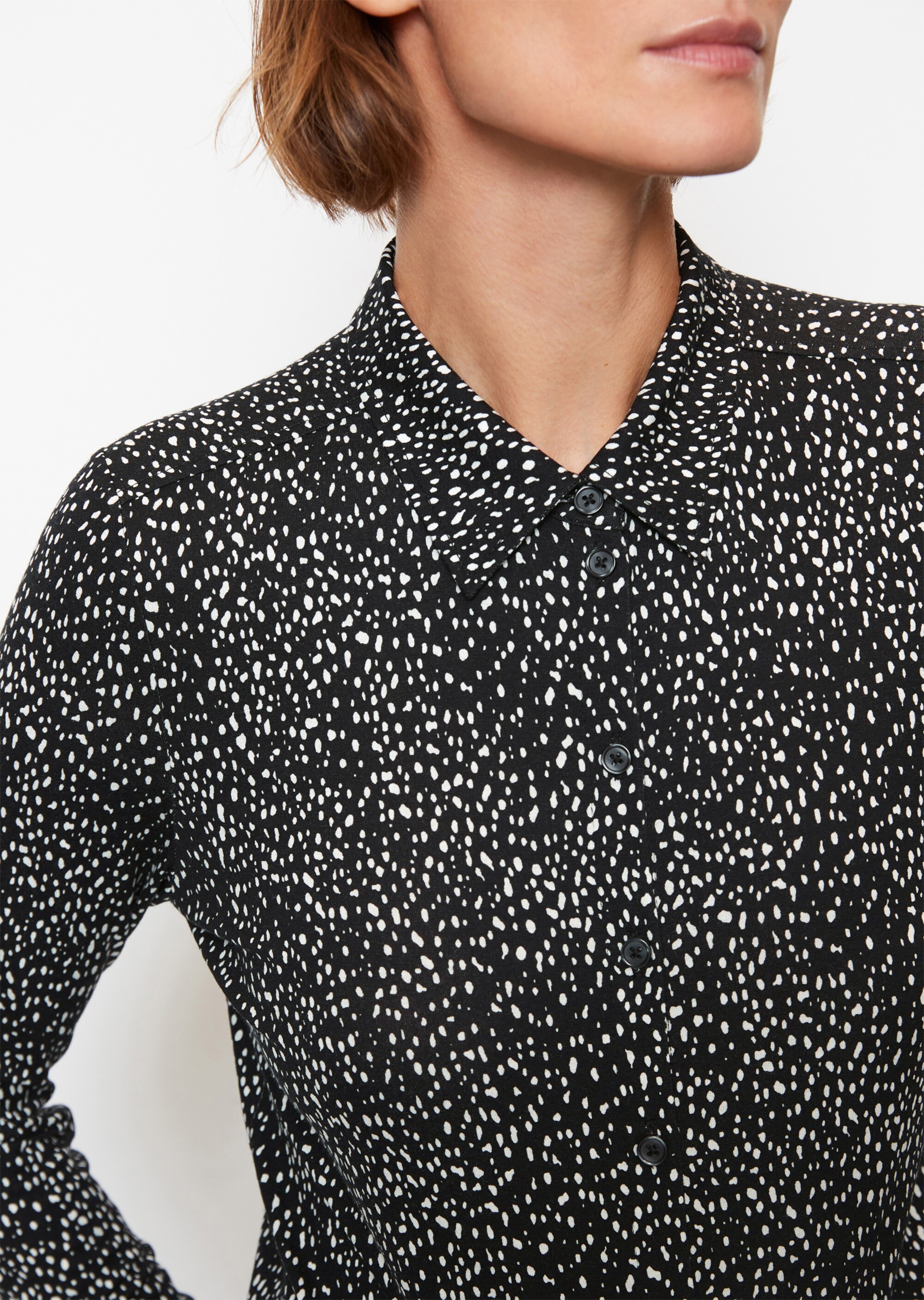 Jersey-Print-Bluse regularaus LENZING™ ECOVERO™