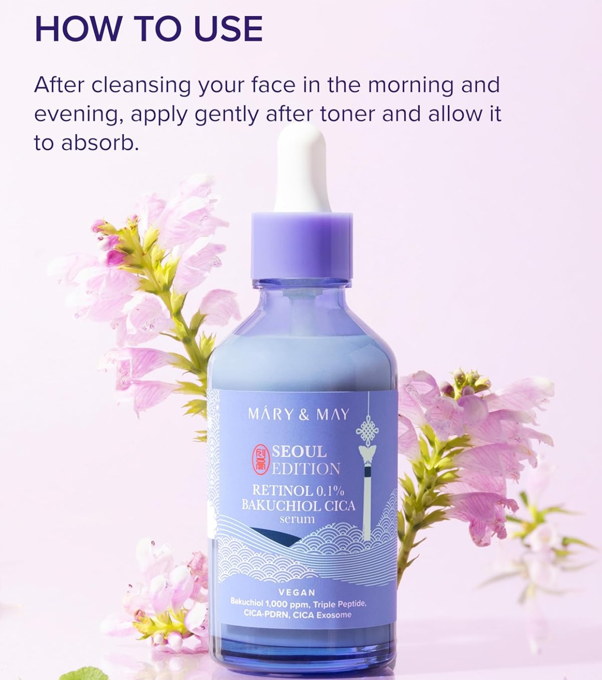 Mary & May - Sérum Facial Retinol 0.1% Bakuchiol CICA