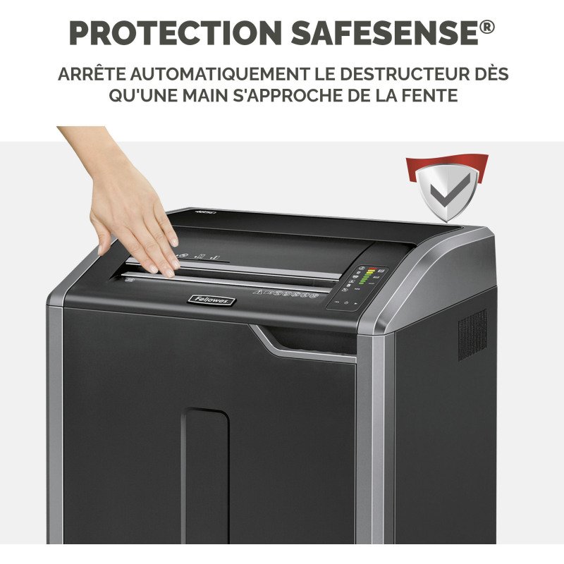 Destructeur Powershred Fellowes 485Ci - coupe croisée