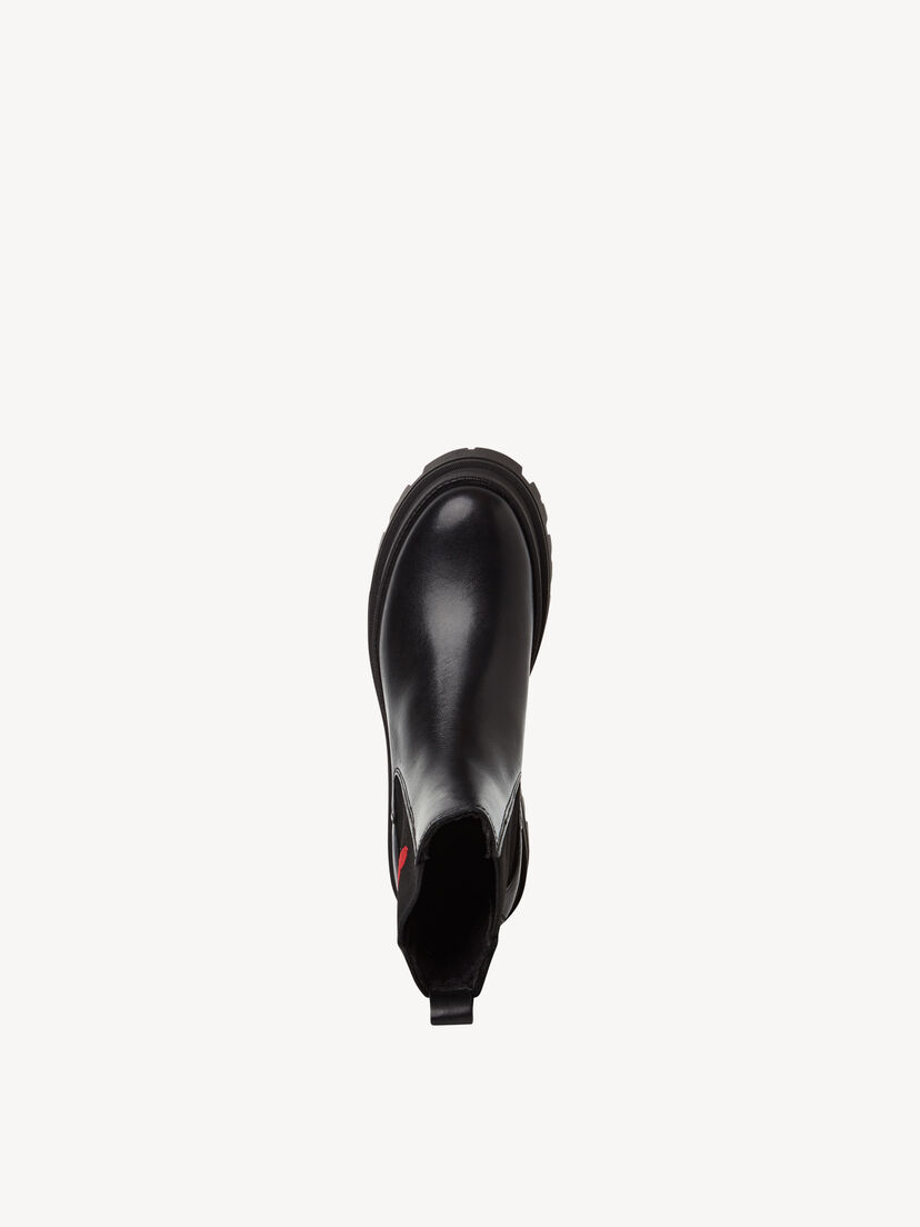 Leren Chelseaboot - zwart