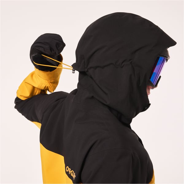 Veste de ski OAKLEY TNP TBT SHELL JACKET AMBER YELLOW/BLACKOUT