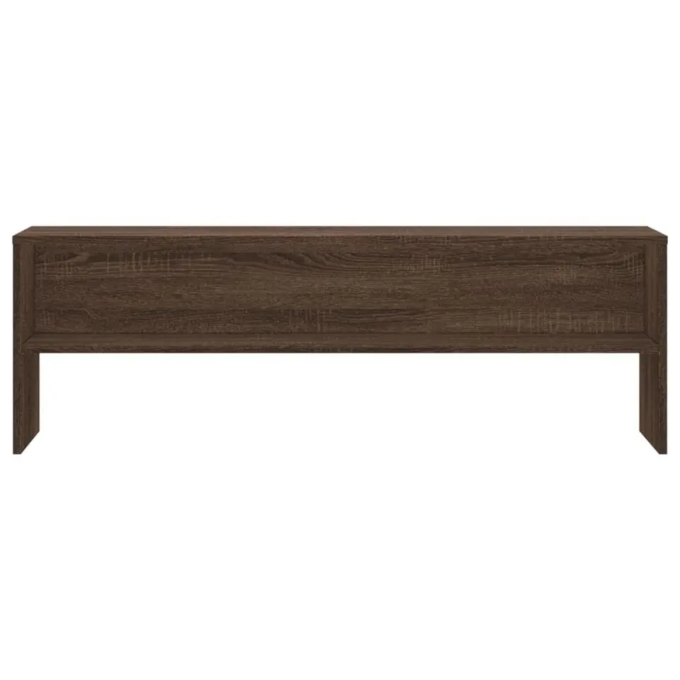 vidaXL - TV-meubel met 2 legplanken - Bruin eiken - Hout - 120x40x40 cm