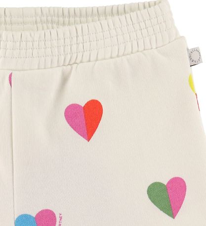 Stella McCartney Kids Sweatshorts - Weiß m. Herzen