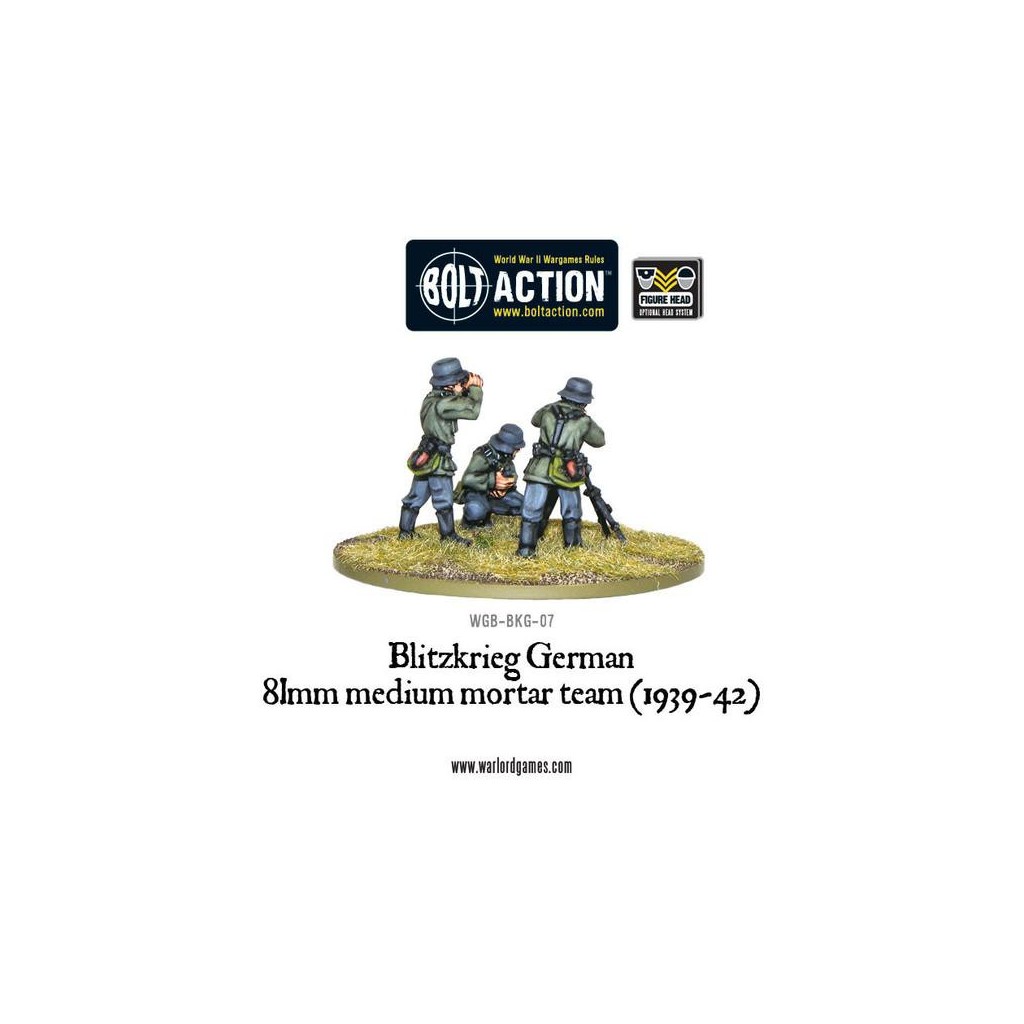 Bolt Action - Blitzkrieg German 81mm Medium Mortar Team (1939-42)