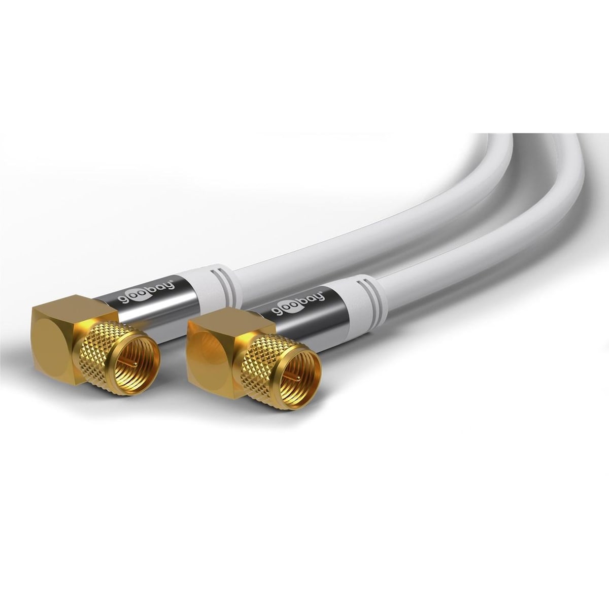 Goobay SAT-antennekabel (135 dB), 4x skjermet