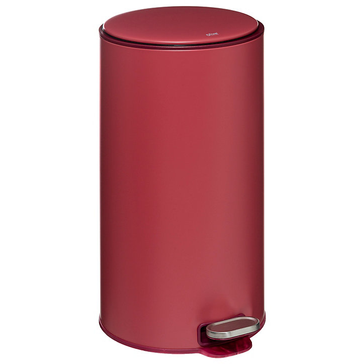 Poubelle à pédale rond Delta 5Five 30L rouge