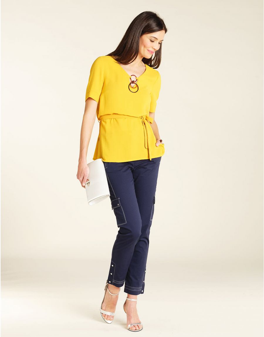 Pantalon treillis bleu