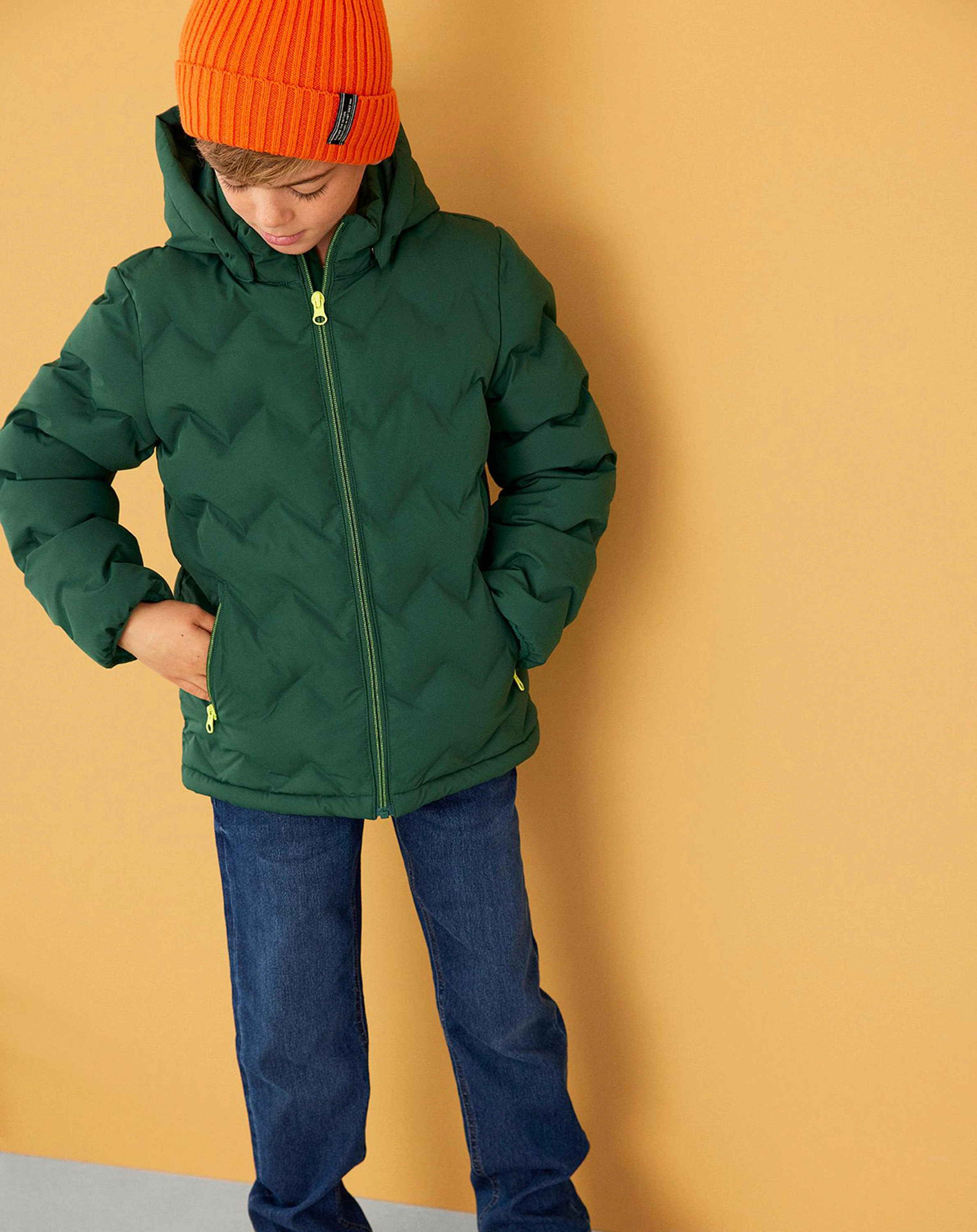 Steppjacke NKMMARL in trekking green