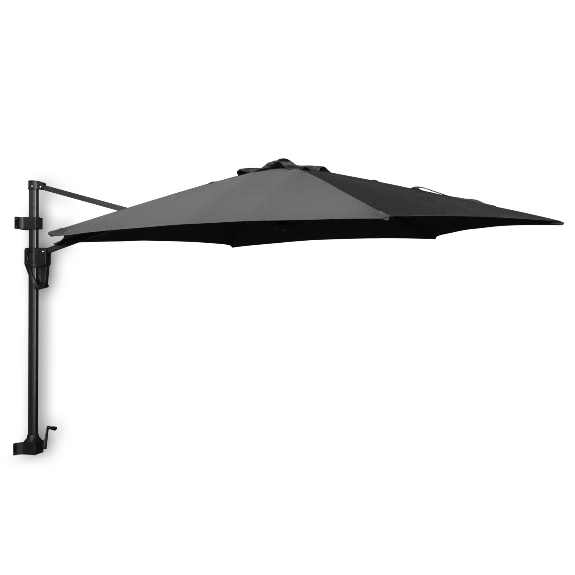 Sonnenschirm 'Trevor' zur Wandbefestigung, dunkelgrau, L 300 cm, B 250 cm, H 231 cm günstig bestellen