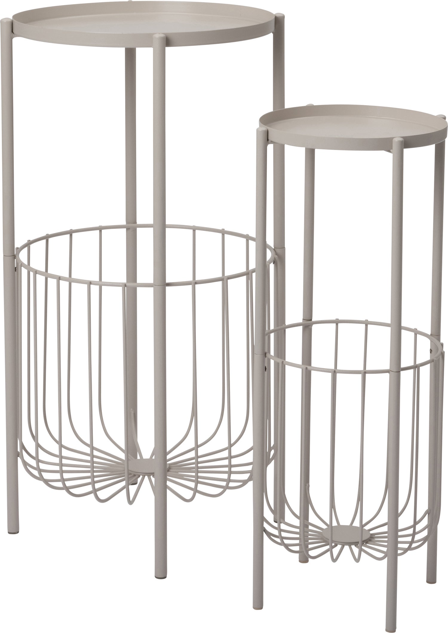 Intratuin Lia bijzettafel wit D 38 H 70 cm