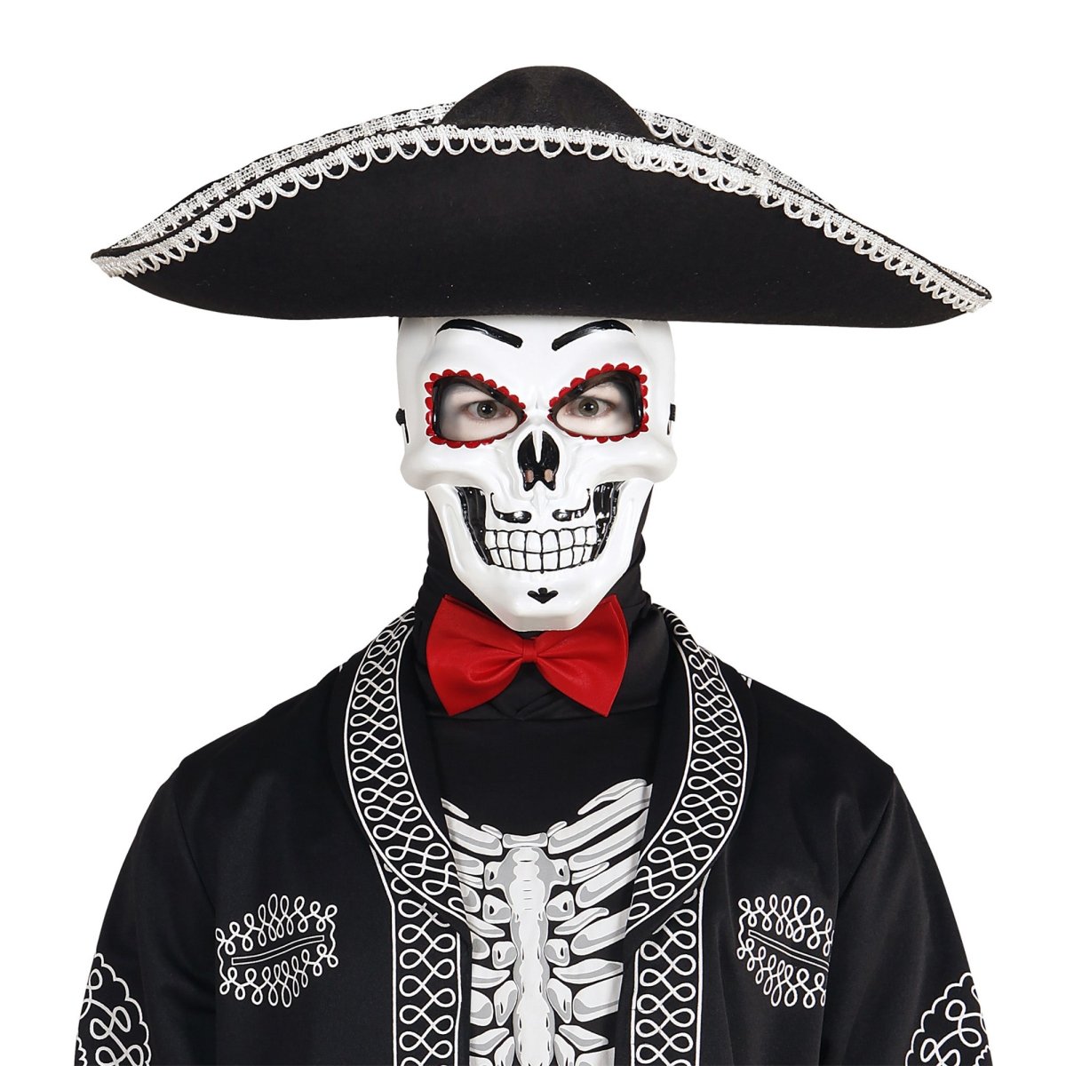 Dia De Los Muertos Masker Wit