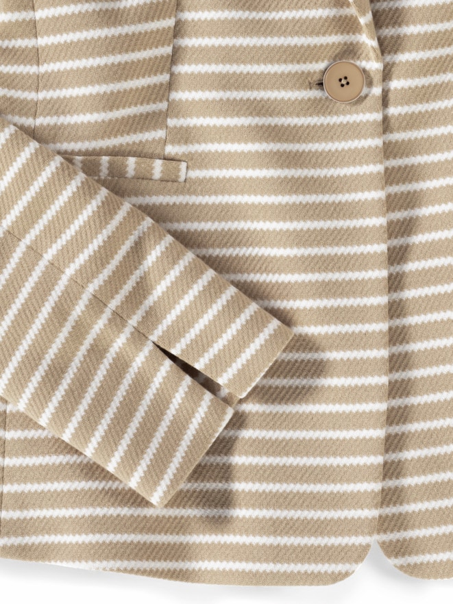 Jersey-Blazer Piquestruktur