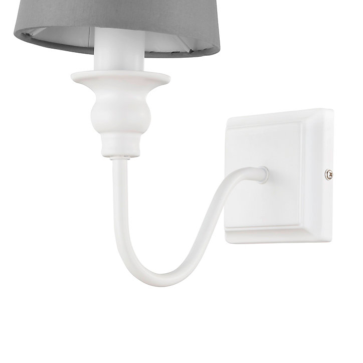 Applique murale Tulou E14 IP20 gris et blanc