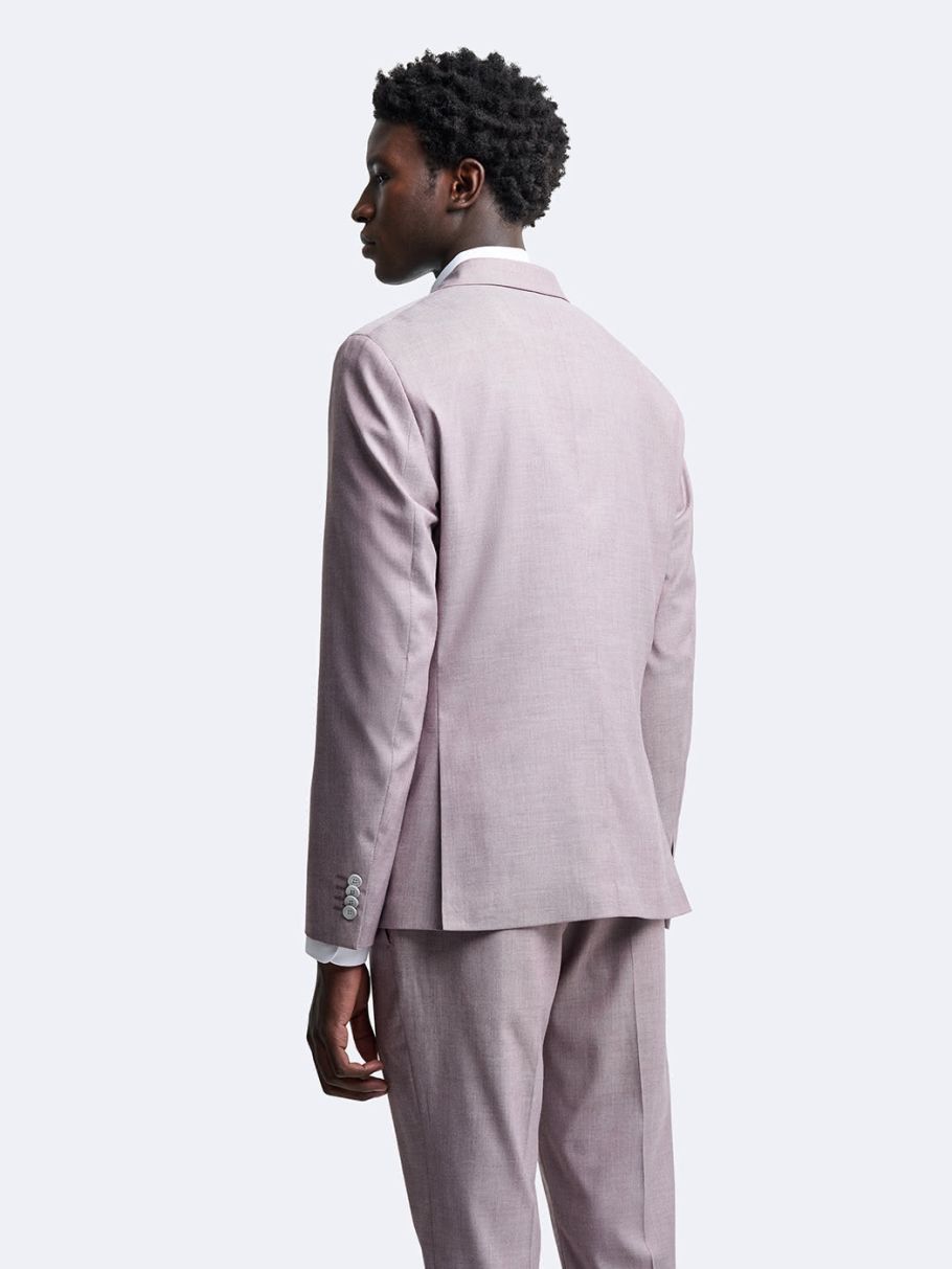 Veste coordonnable slim faux uni