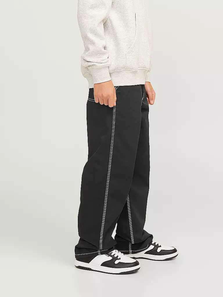 JACK & JONES Jungen Hose JPSTALEX JJCONTRAST schwarz