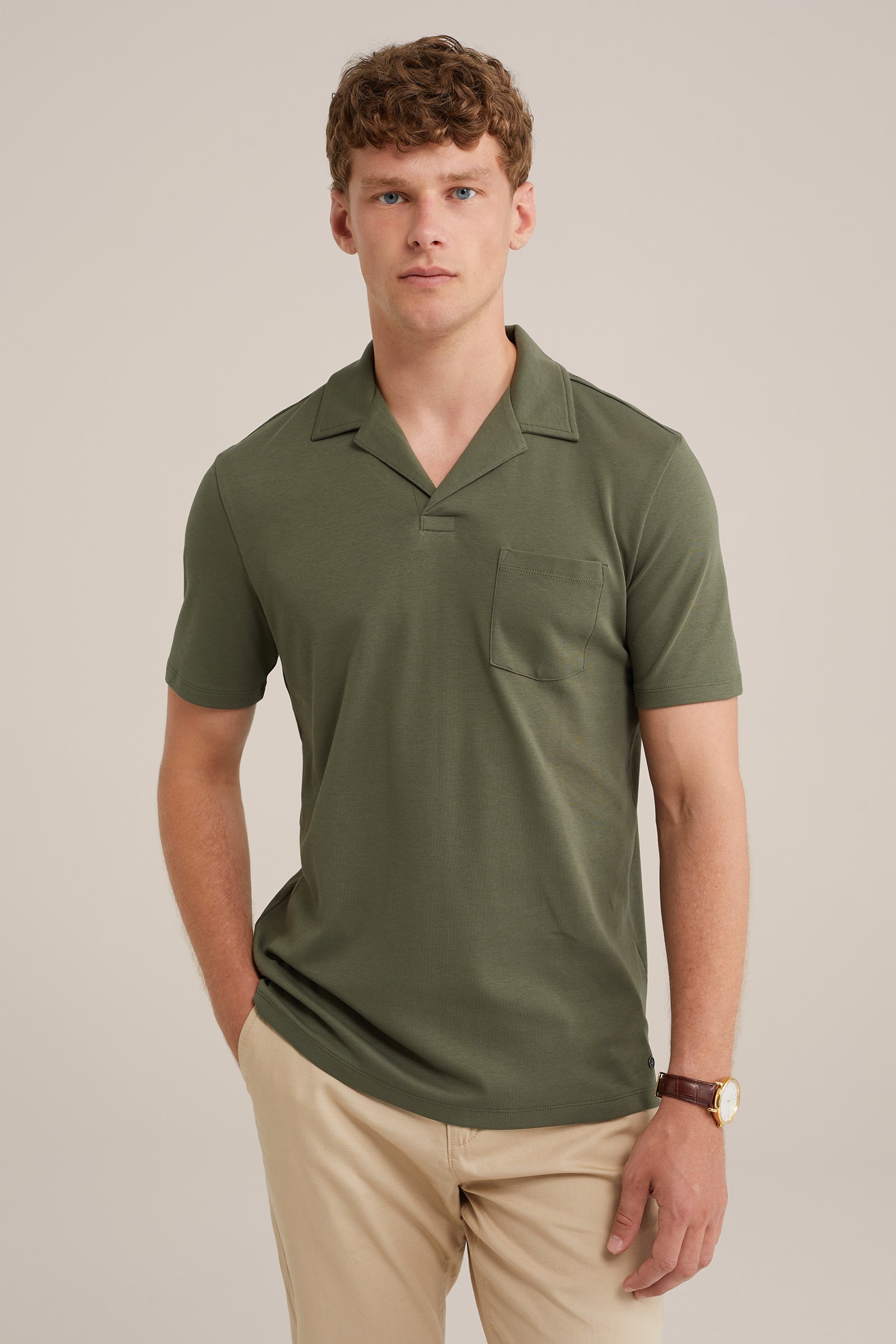 polo WE Fashion Legergroen