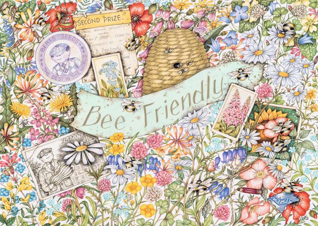 Ravensburger - Puslespil - Bee Friendly 1000 brikker