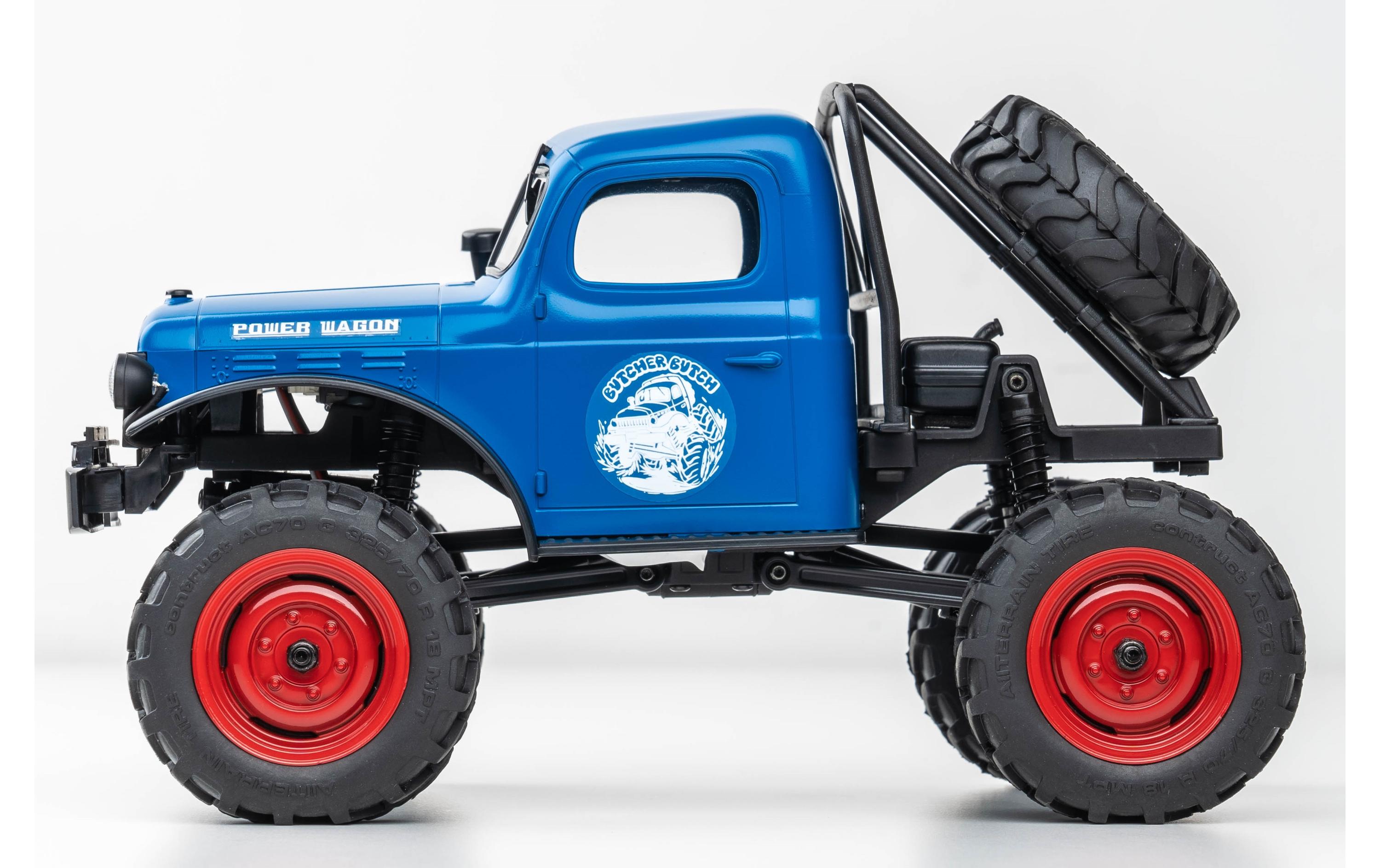 Scale Crawler FCX24 Power Wagon Mud-Racer, Blau 1:24, RTR<br>Rock Crawler im Miniformat mit 2-Gang Getriebe