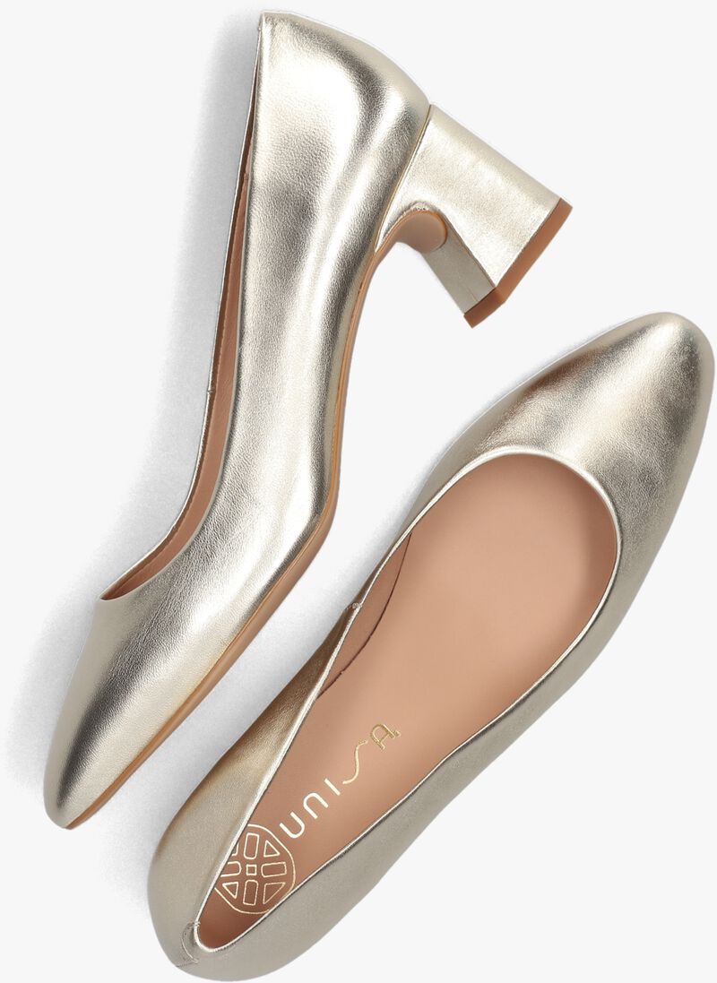 UNISA gouden unisa pumps lesat