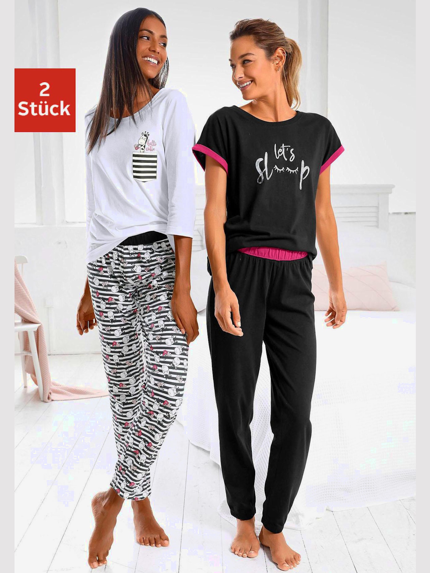 Lot de 2 pyjamas fantaisie