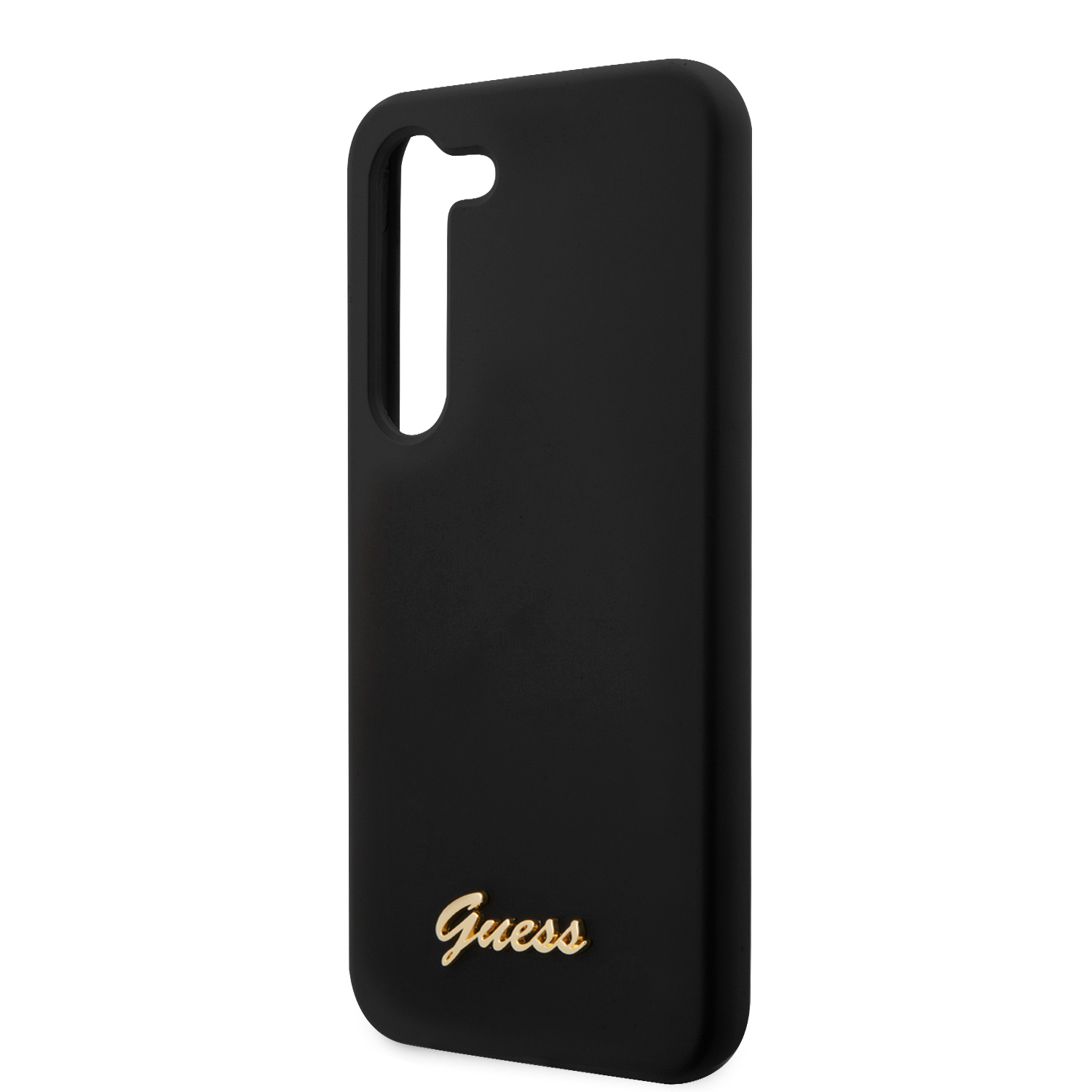 Samsung Galaxy S23 5G Silikon Hardcase Hülle Vintage Script (GUHCS23SSLSMK) - Schwarz / Gold