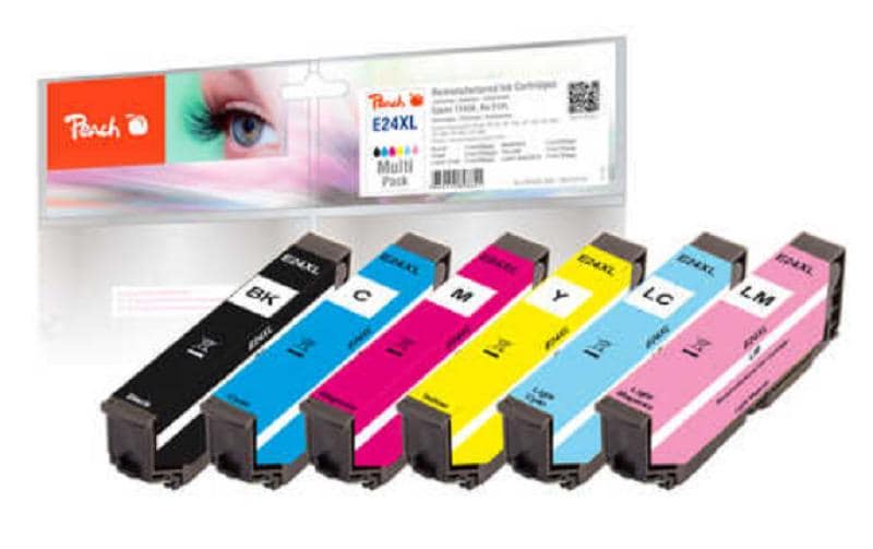Tinte Epson T2438, No 24XL Multi BK, 2x C, 2x M, YDruckerpatronen: 1 x Schwarz, 2 x Cyan, 2x Magenta, 1x Gelb