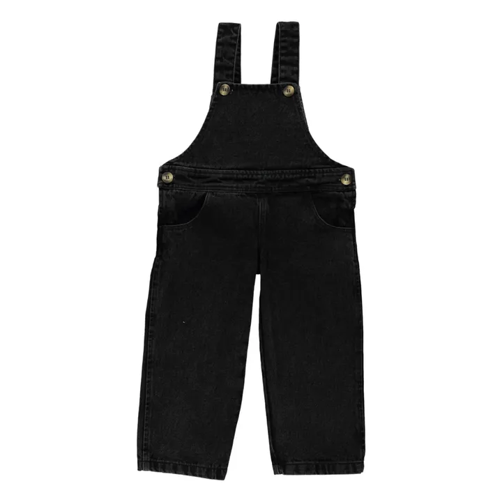 Poudre Organic Salopette Quetsche | Denim noir