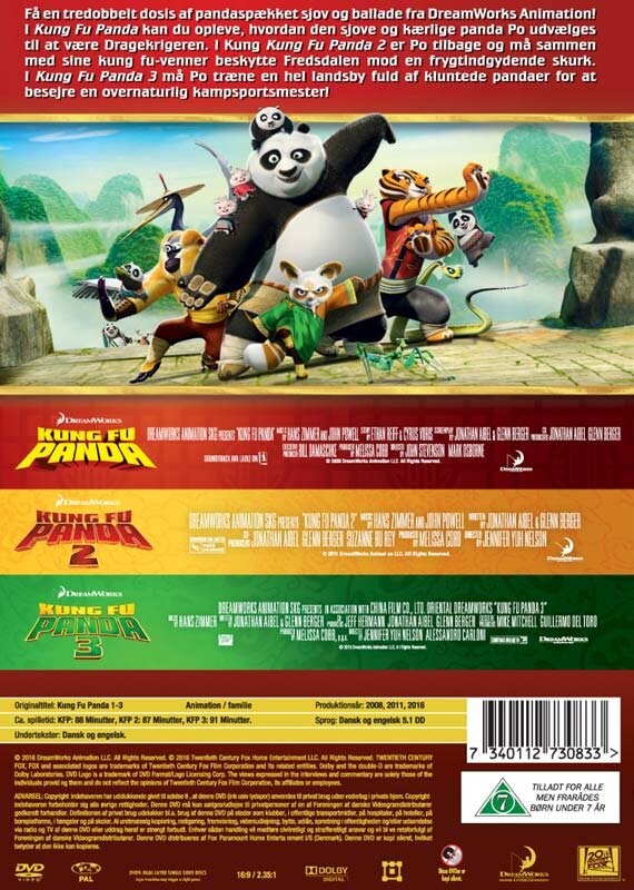 Kung Fu Panda 1-3 Box - DVD