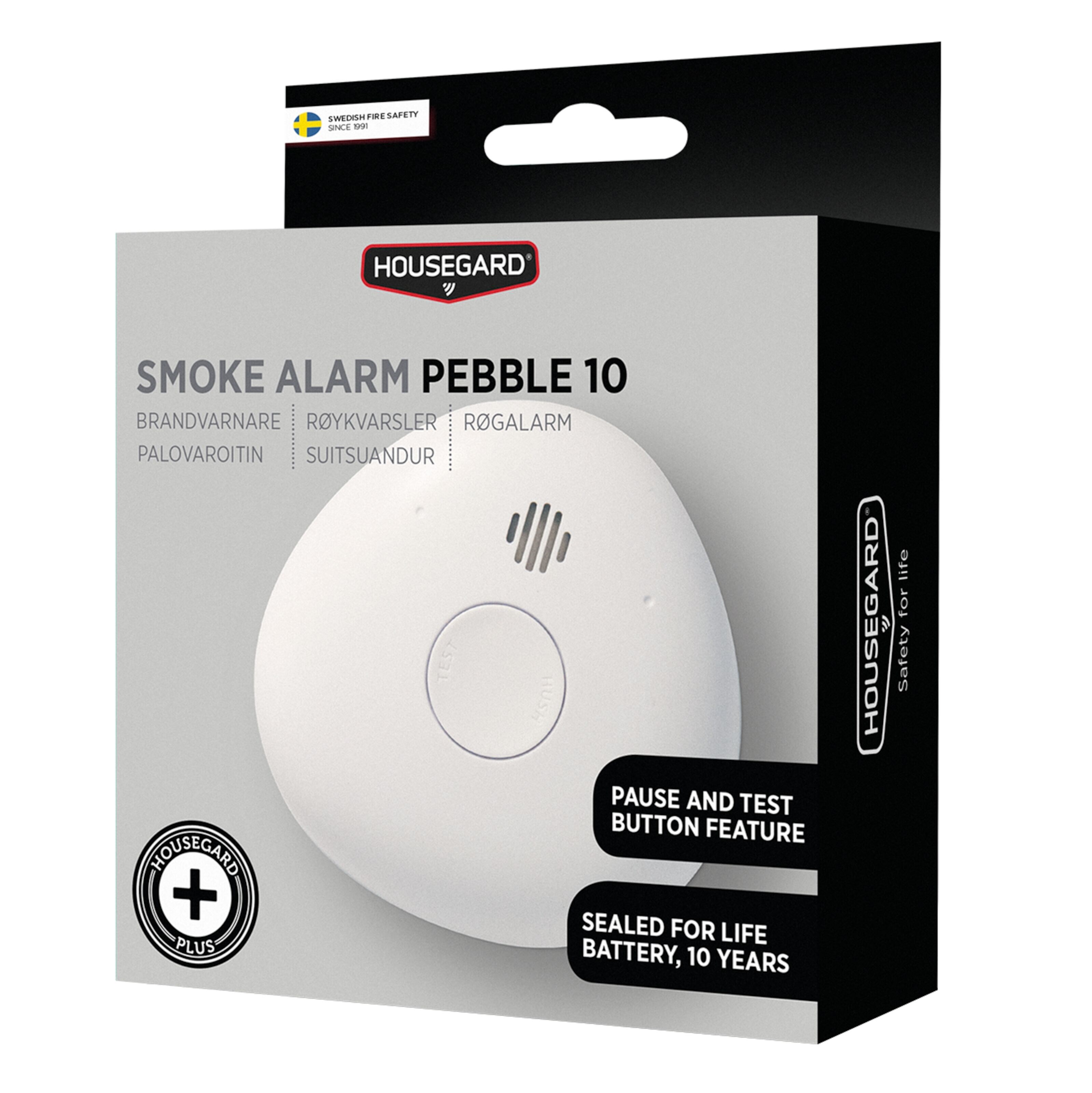Housegard Pebble 10 Optisk røykvarsler