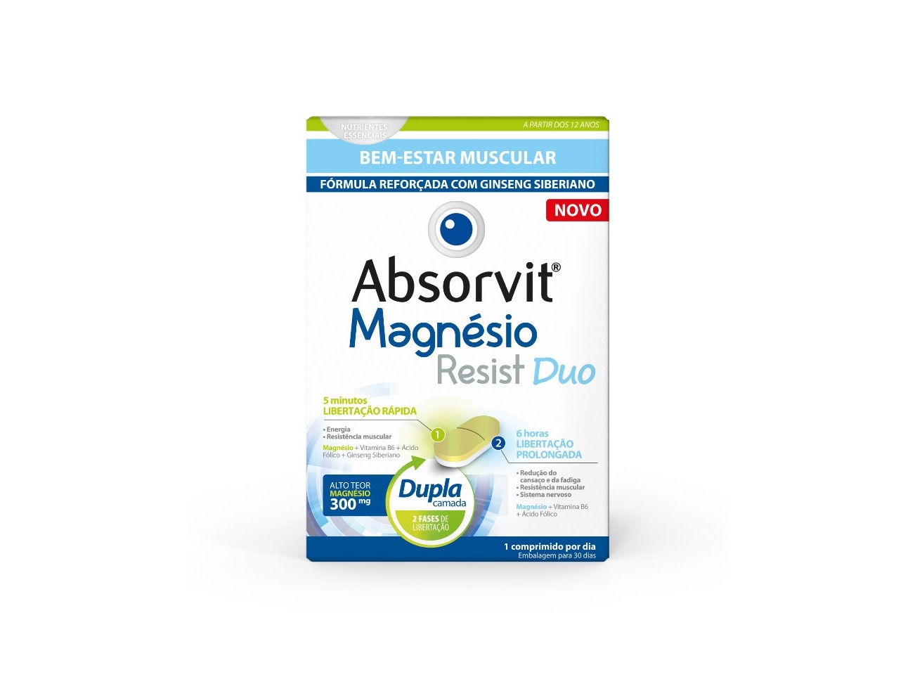 SUPLEMENTO ABSORVIT MAGNESIO RESIST DUO
