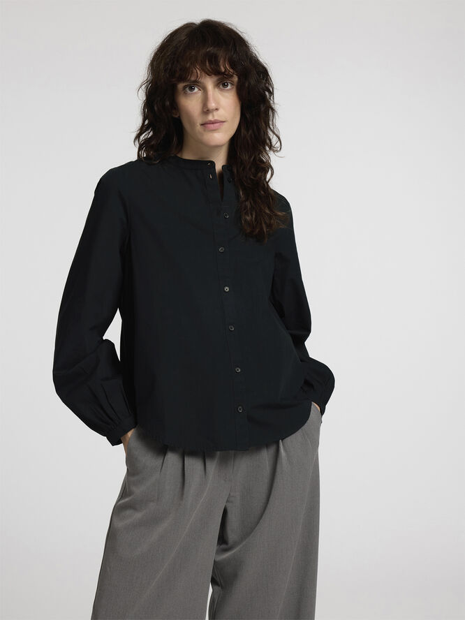 Selected Femme SLFBLAIR LS SHIRT EX Sort