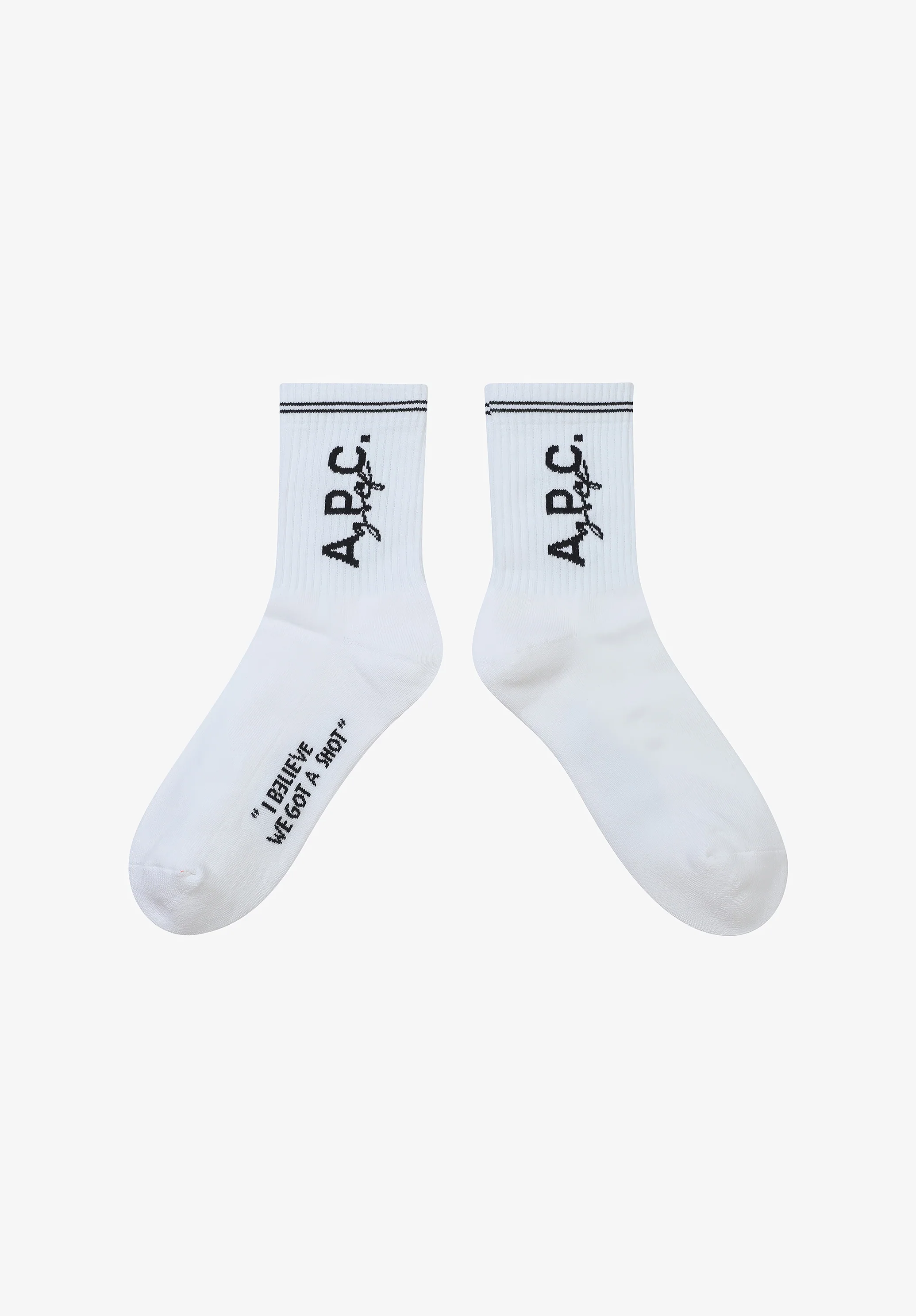 Chaussettes Colin - Blanc/noir
