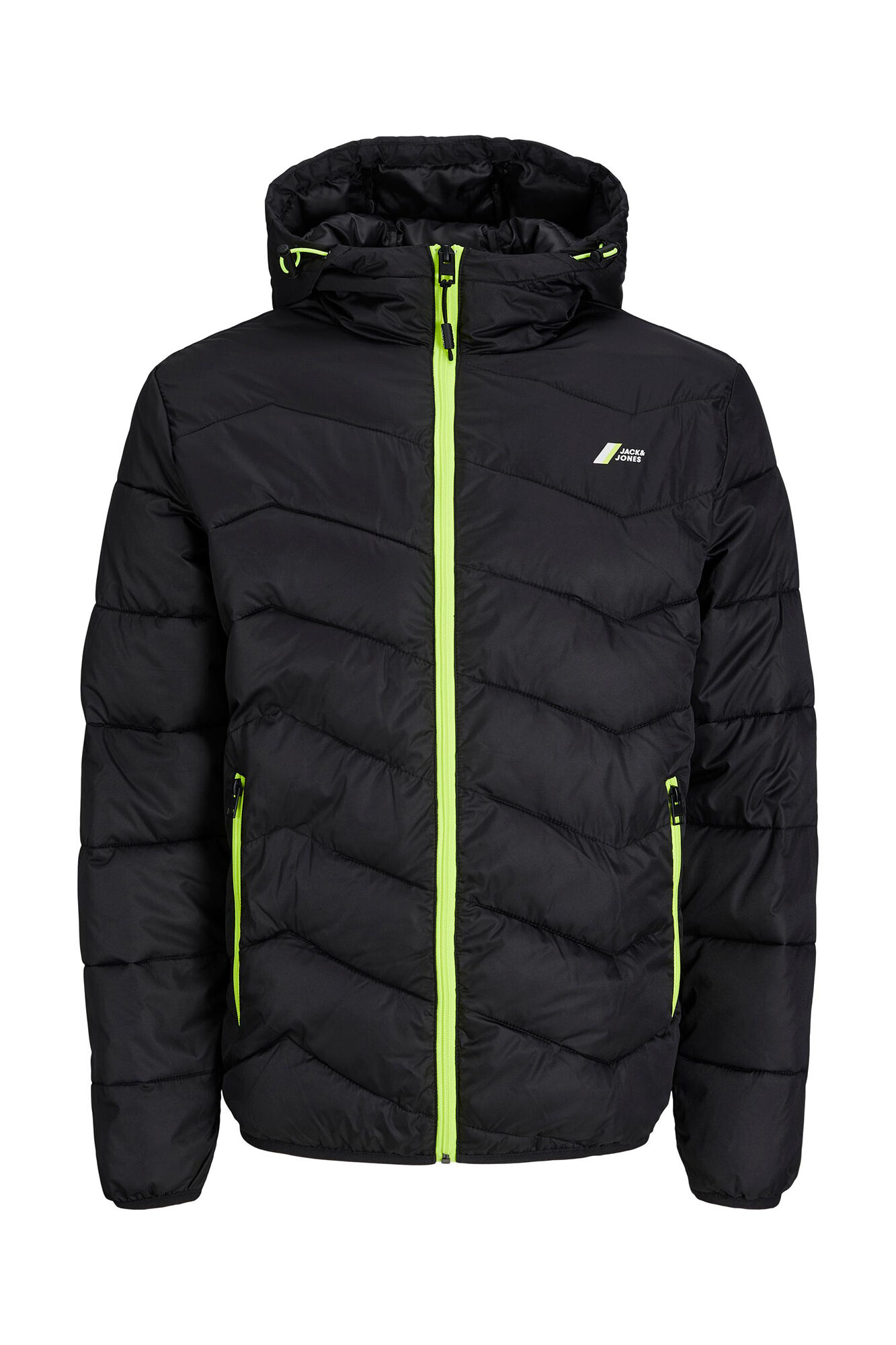 Jaqueta puffer com capuz