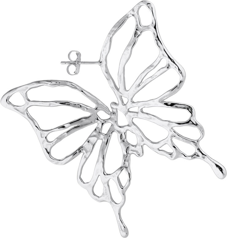 Jane Kønig Big Butterfly Earring S¿lv