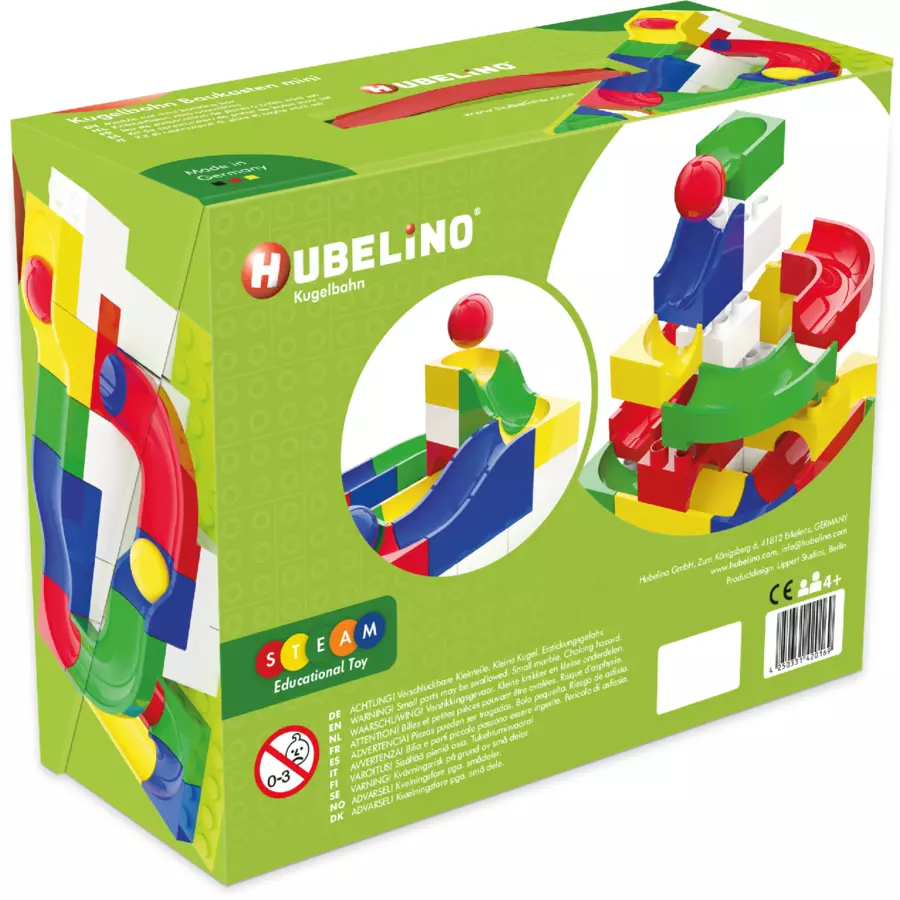 HUBELINO® Kugelbahn Baukasten Mini  45 Teile