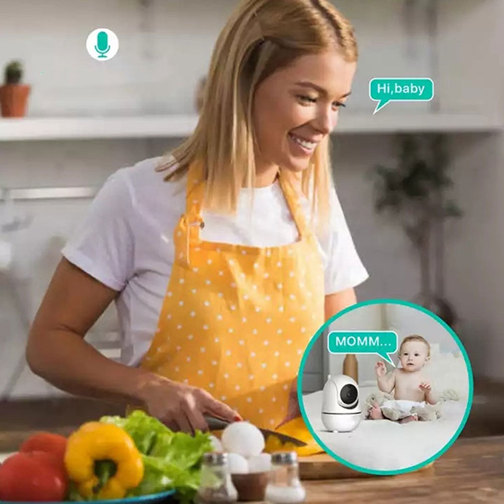 2in1 Schwenkbare Babyphone Kamera Digitaler Wireless 7