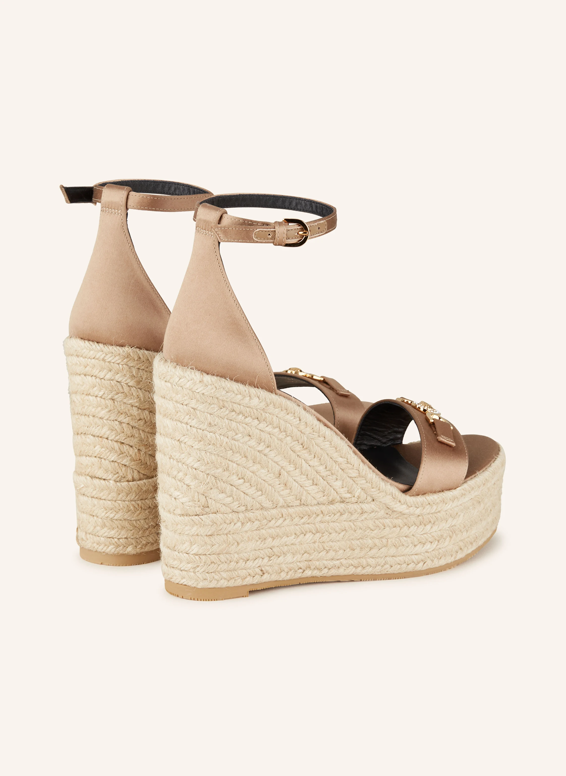 VERSACE Plateau-Wedges aus Satin