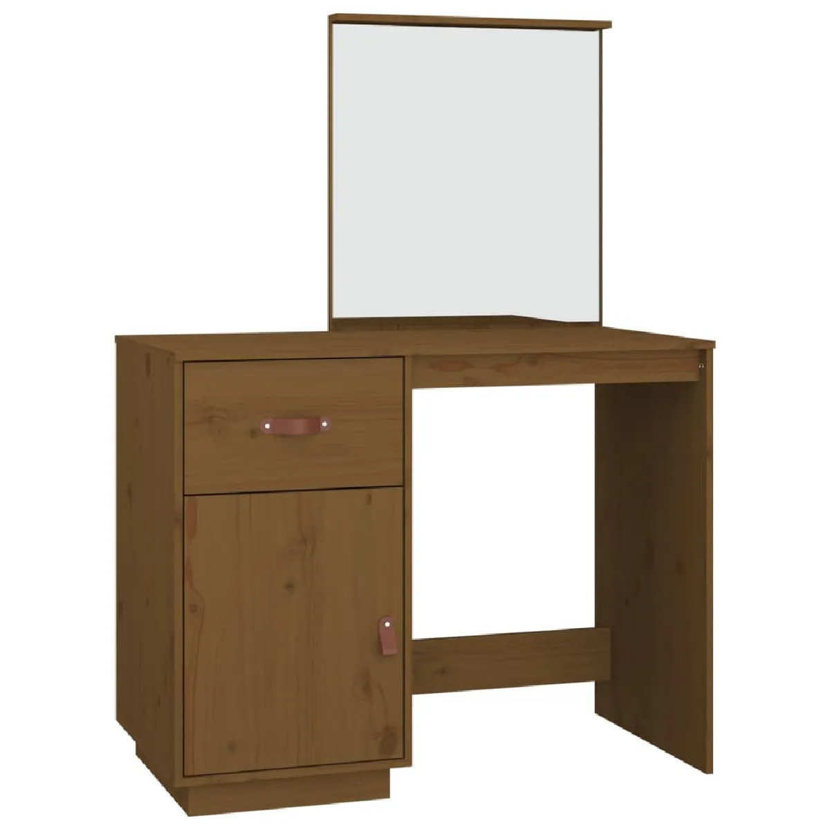 vidaXL Coiffeuse - Marron Miel