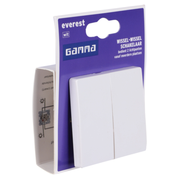 GAMMA Everest Wissel-/wisselschakelaar Wit