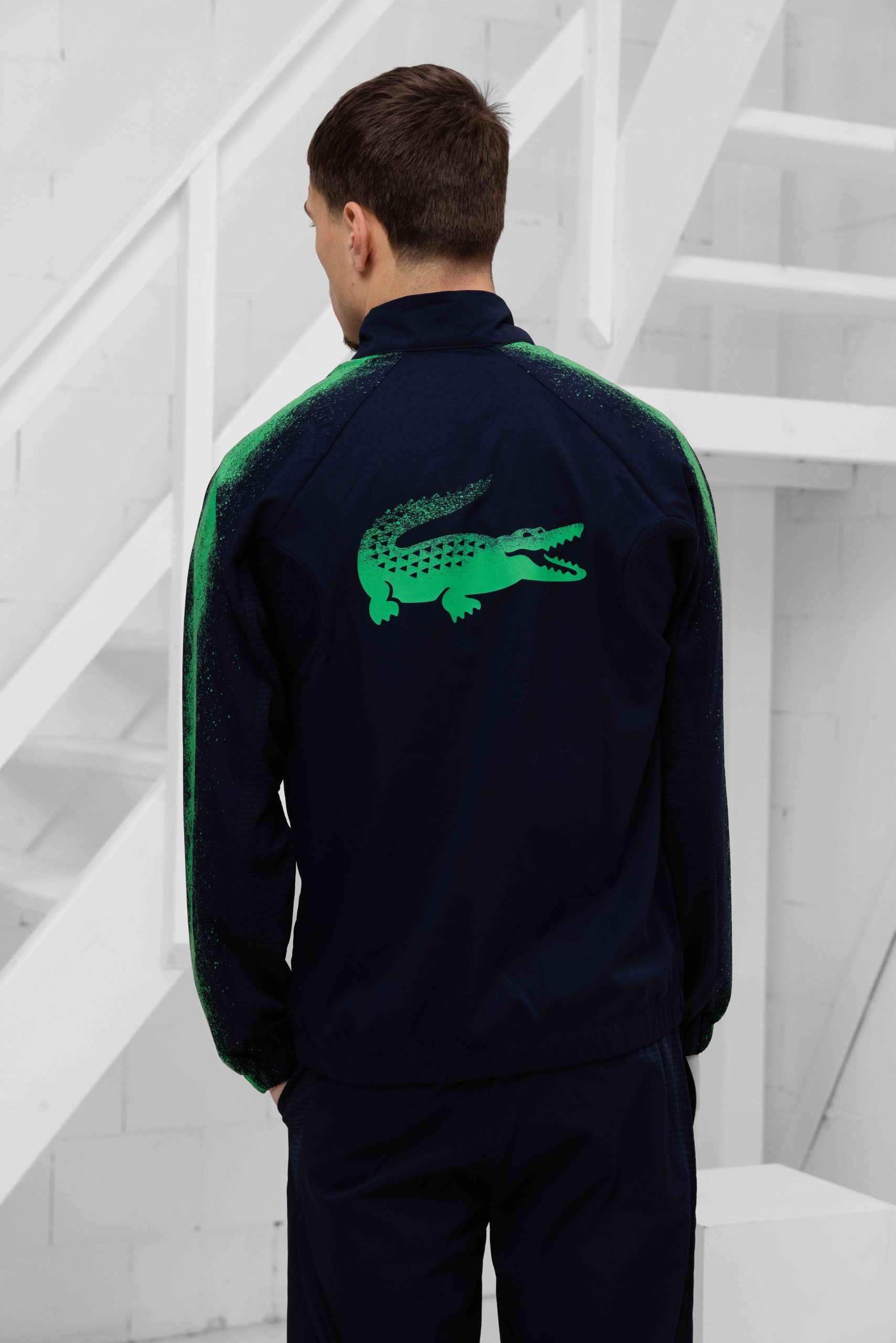 Lacoste Tennis x Daniil Medvedev Trainingspak Heren Donkerblauw/Groen