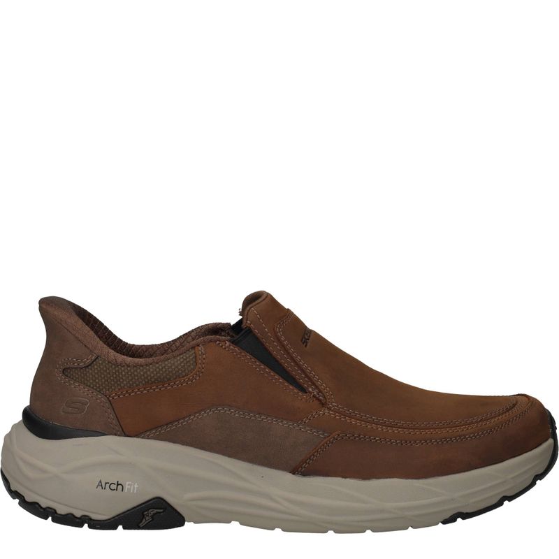 Skechers Slip-Ins Arch Fit Maverick Instappers Bruin Heren