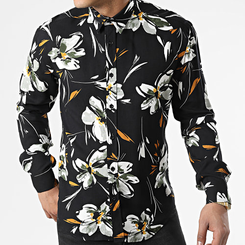 Chemise Manches Longues G-9034 Noir