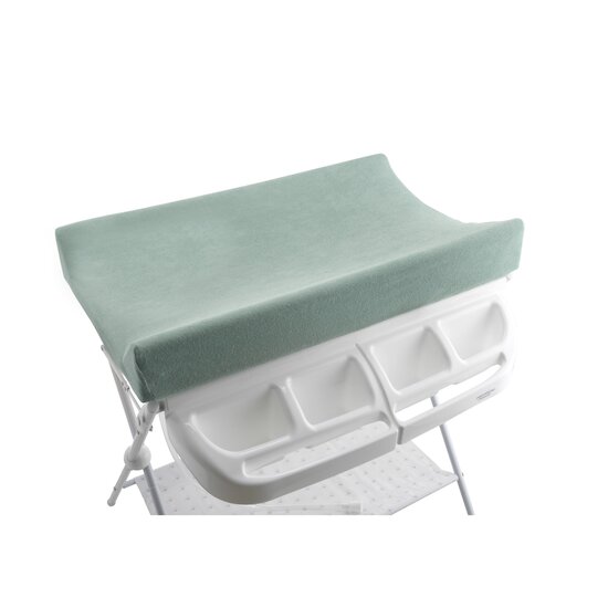 Lot de 2 housse à matelas à langer   Ecru/Vert gris        de               Formula Baby