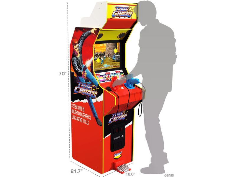 Arcade1Up Arcade-Automat Time Crisis Deluxe Spielautomat mit 4 Spielen aus der Bandai Namco Serie