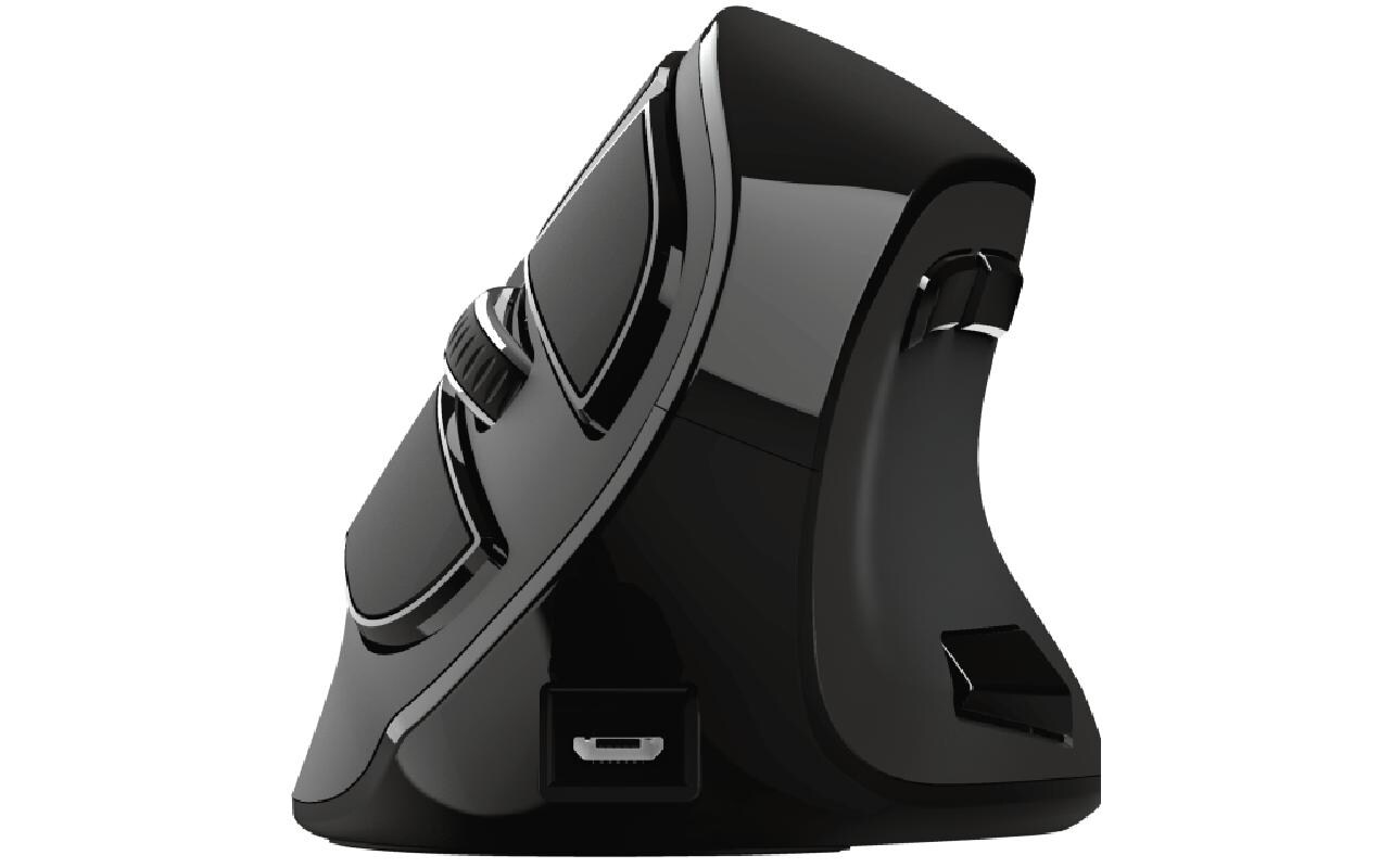 Ergonomische Maus Voxx RechargeableWiederaufladbare, ergonomische Funkmaus mit Digitalanzeige