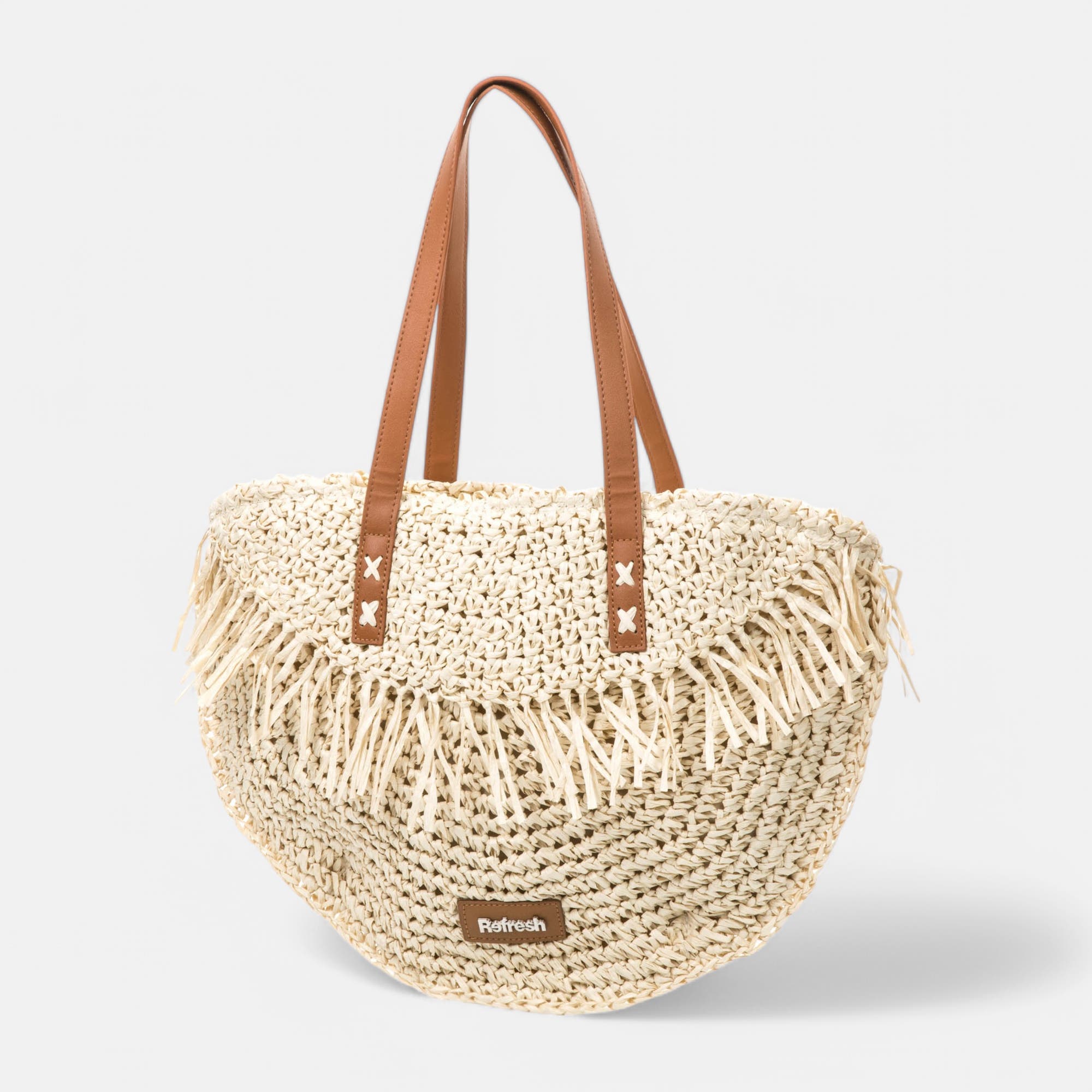 Sac de shopping beige