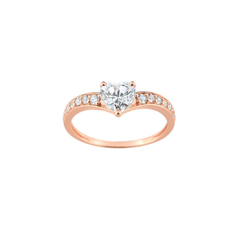 Bague femme - Or rose - Or 9 Carats