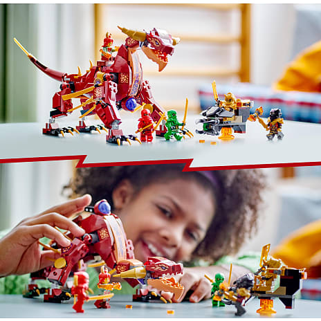 LEGO® NINJAGO® Forvandlings-lavadragen Heatwave 71793